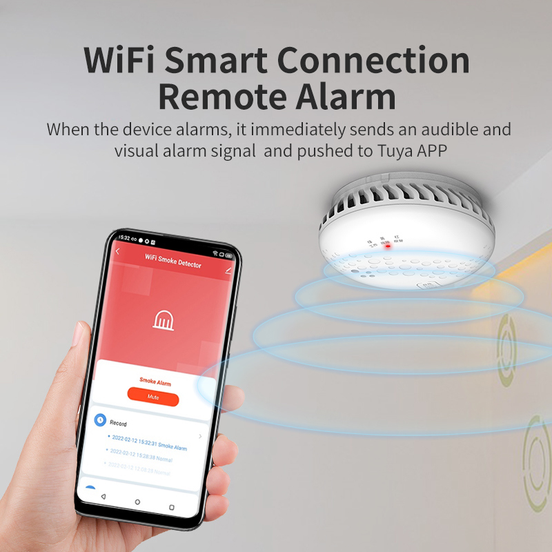 UL Smoke Detector Fire Smoke Tuya Detector Alarm Wifi Smoke Alarm with Factory Price